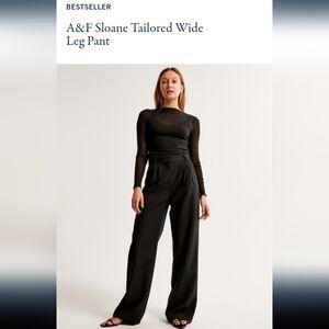 A&F Sloane Tailored Wide Leg Pant